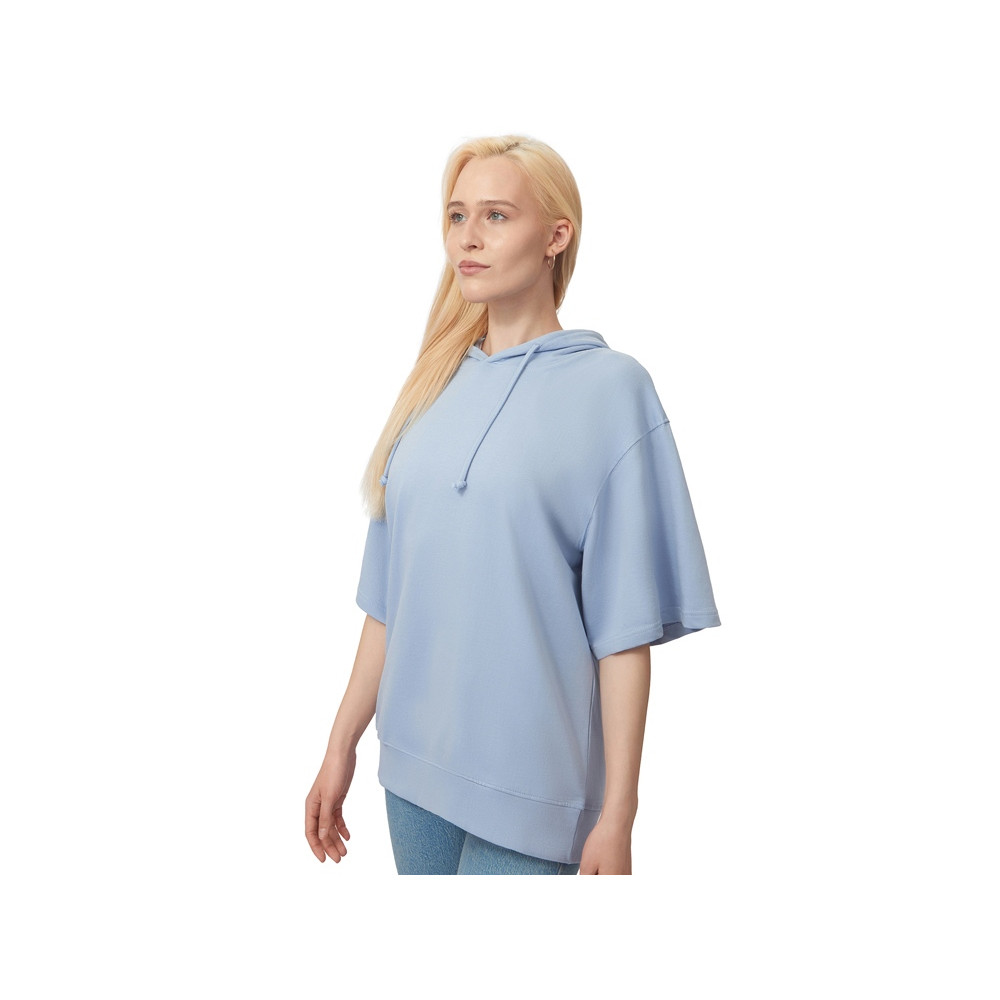 Худи оверсайз с коротким рукавом Warsaw унисекс, небесно-голубой