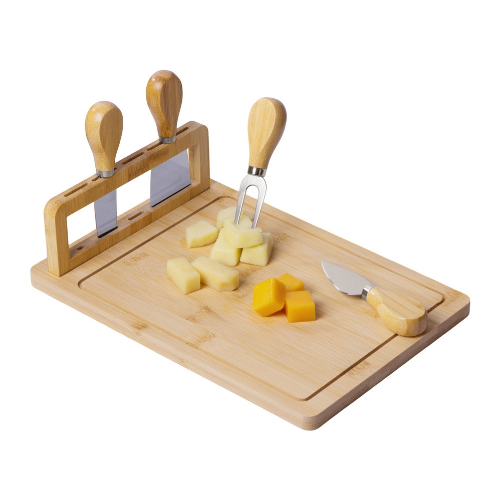 Набор для сыра из бамбука со съемной подставкой Camembert