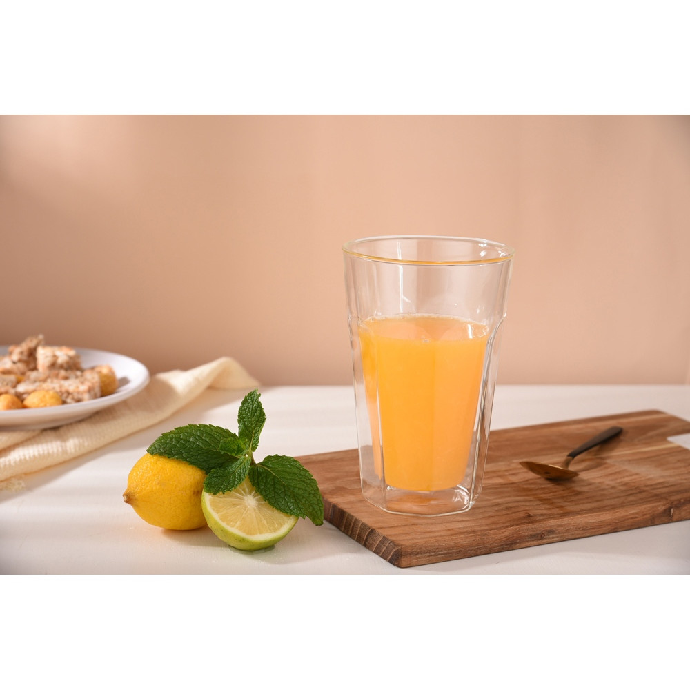 Стакан граненый с двойными стенками Silva