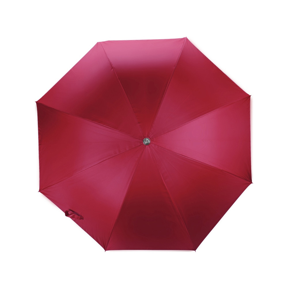 Зонт-трость полуавтомат Майорка, красный/серебристый