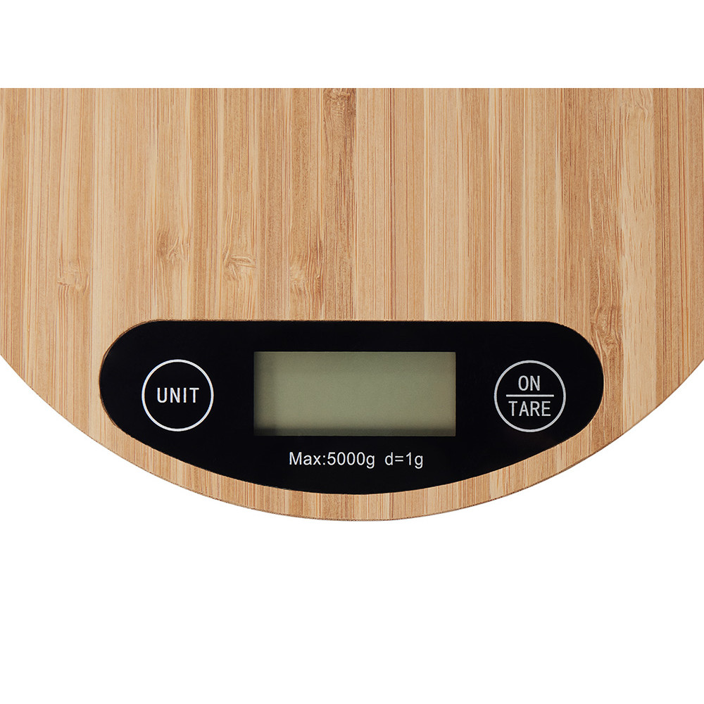 Бамбуковые кухонные весы Scale, натуральный