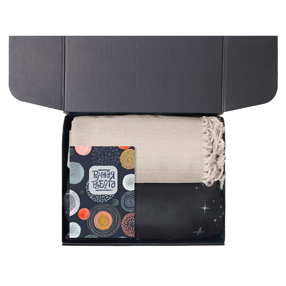 Подарочный набор Re:y. Haven с пледом, кружкой и чаем