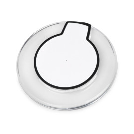 Беспроводная зарядка Pod со светодиодной подсветкой, белый Беспроводная зарядка Pod со светодиодной подсветкой, белый