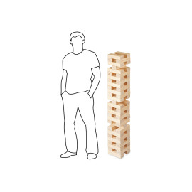 Игра из дерева XL Tower, 57 брусков Игра из дерева XL Tower, 57 брусков