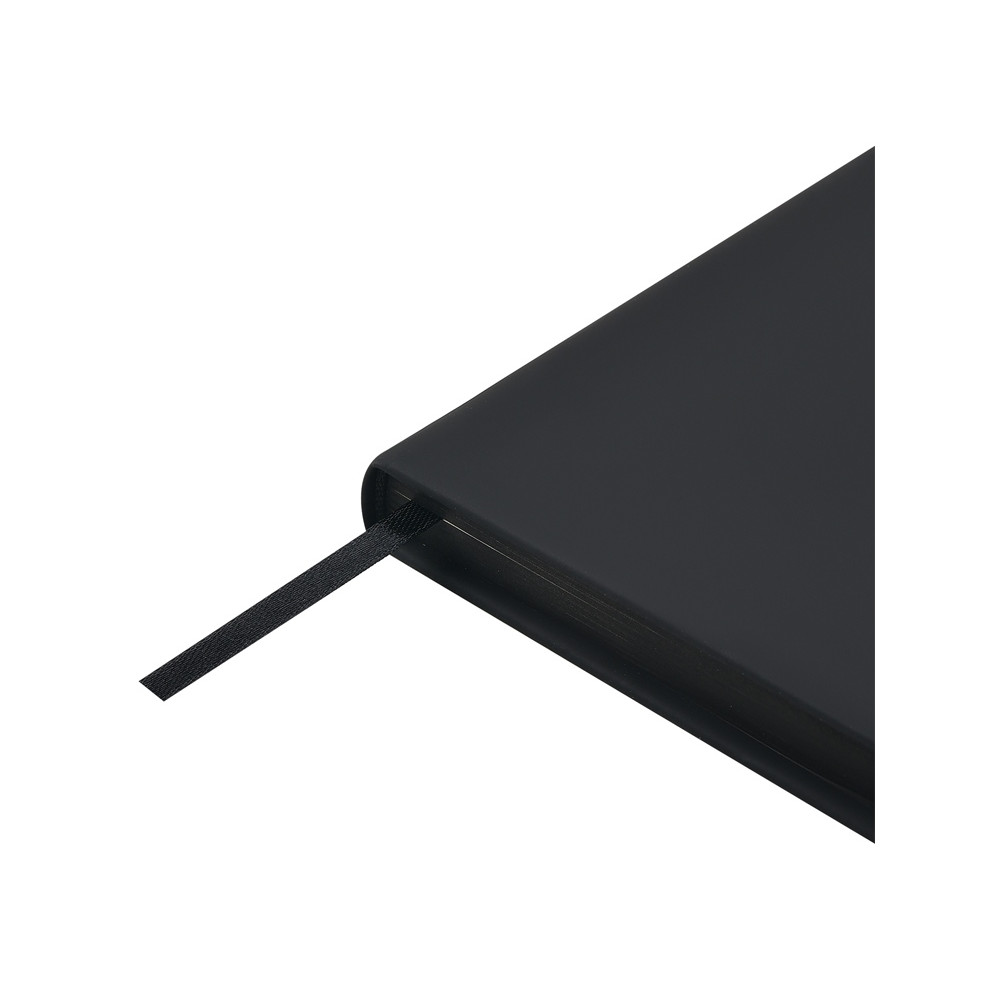 Ежедневник А5 Megapolis Color soft-touch, черный