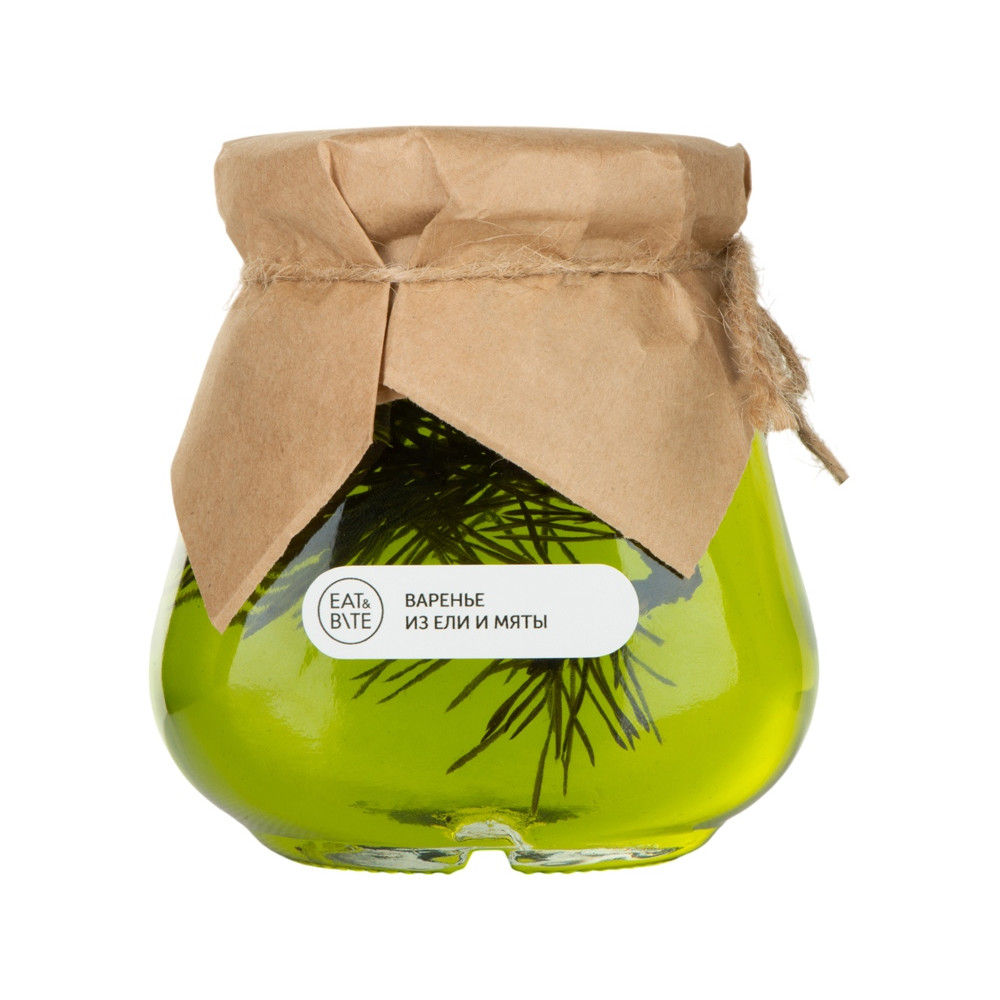 Сувенирный набор Варенье из ели и мяты в подарочной обертке 325 г