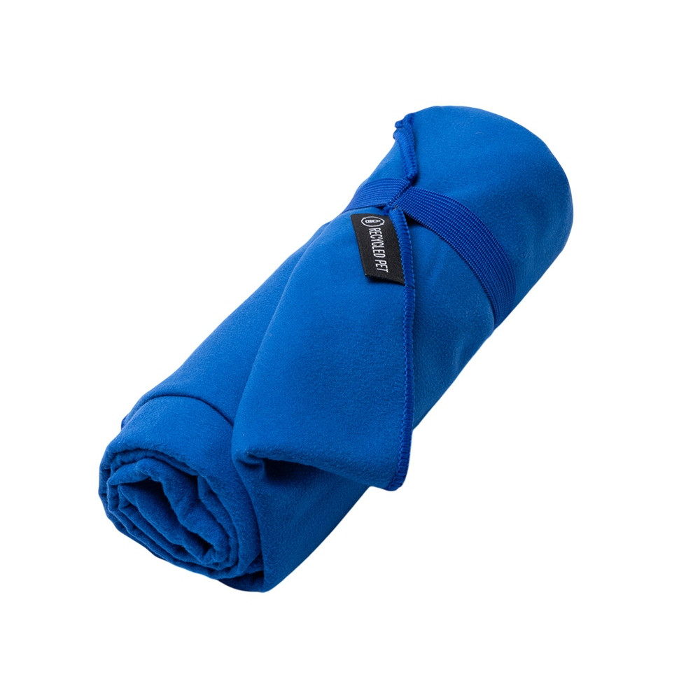 Легкое полотенце Gulpi из микрофибры RPET с ремешком для складывания, 70*120 см, королевский синий