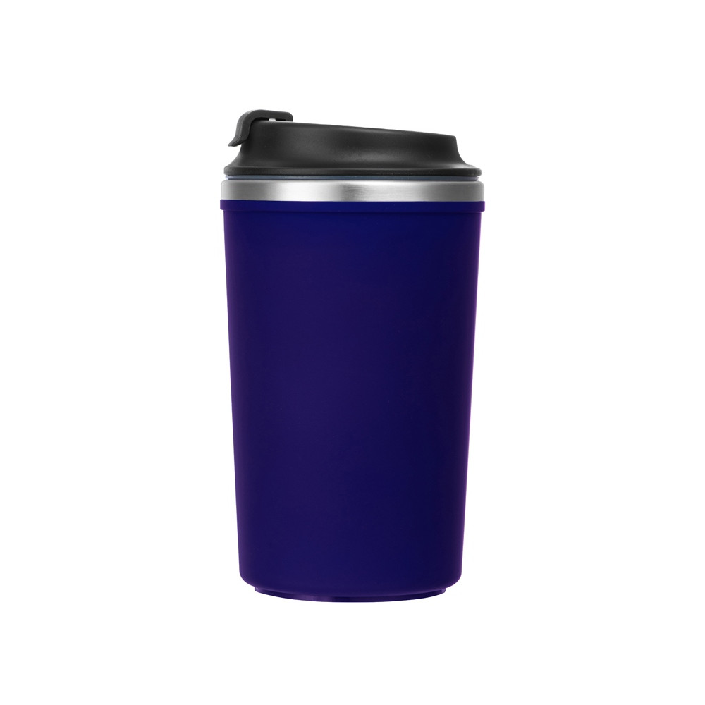 Герметичная термокружка на присоске Kick, 350 мл, темно-синий