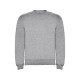 Свитшот с начесом Clasica унисекс, серый меланж