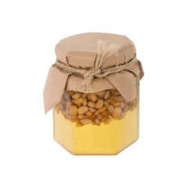 Сувенирный набор Мед с кедровыми орешками 250 гр