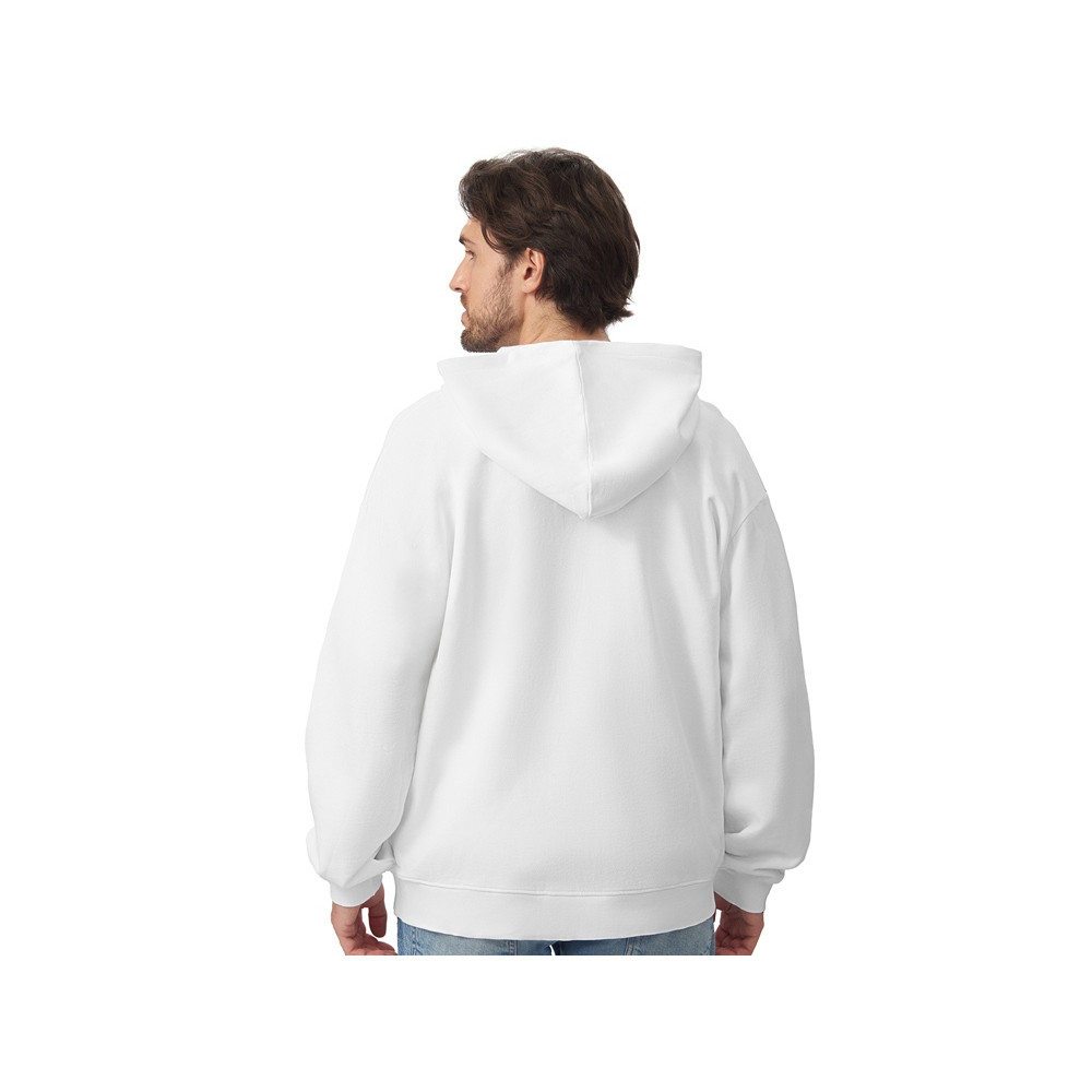 Толстовка оверсайз с капюшоном на молнии Monaco, белый