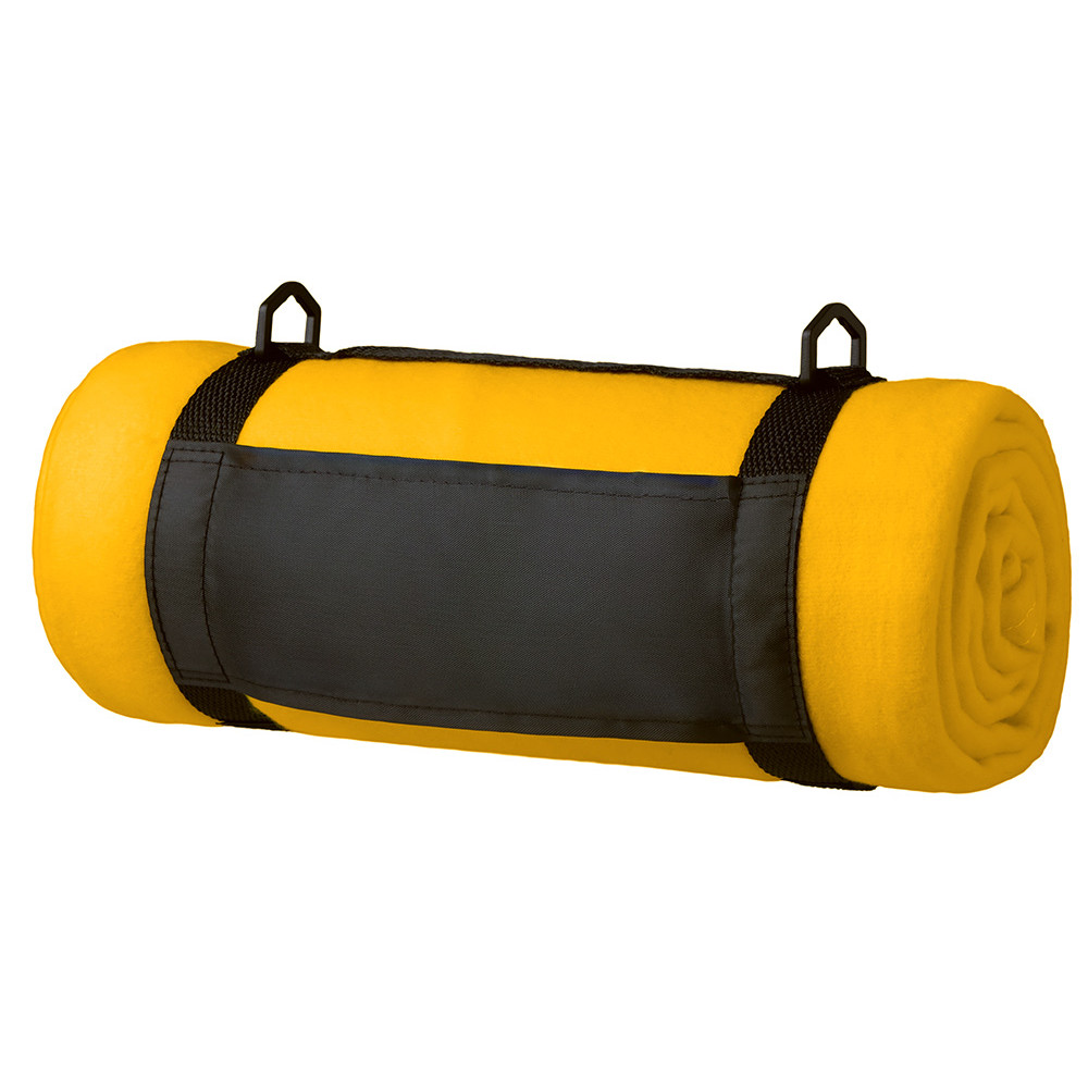 Плед Нежность с плечевым ремнем, желтый