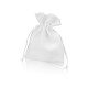 Мешочек подарочный, искусственный лен, средний, белый