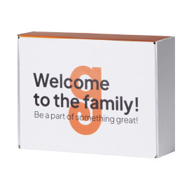 Коробка подарочная Zand M, белый (уф на вылет)