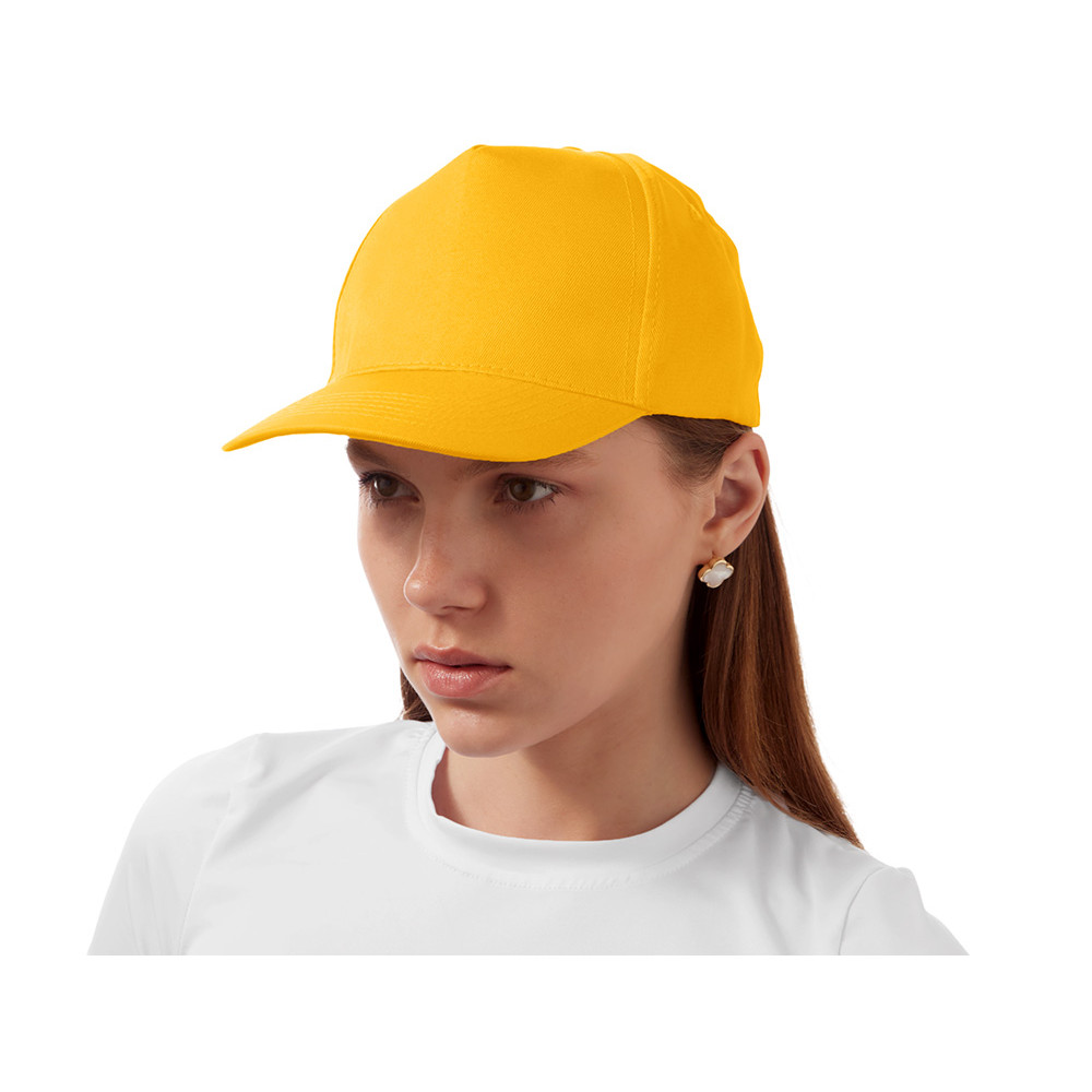 Бейсболка Poly 5-ти панельная 120гр, золотисто-желтый