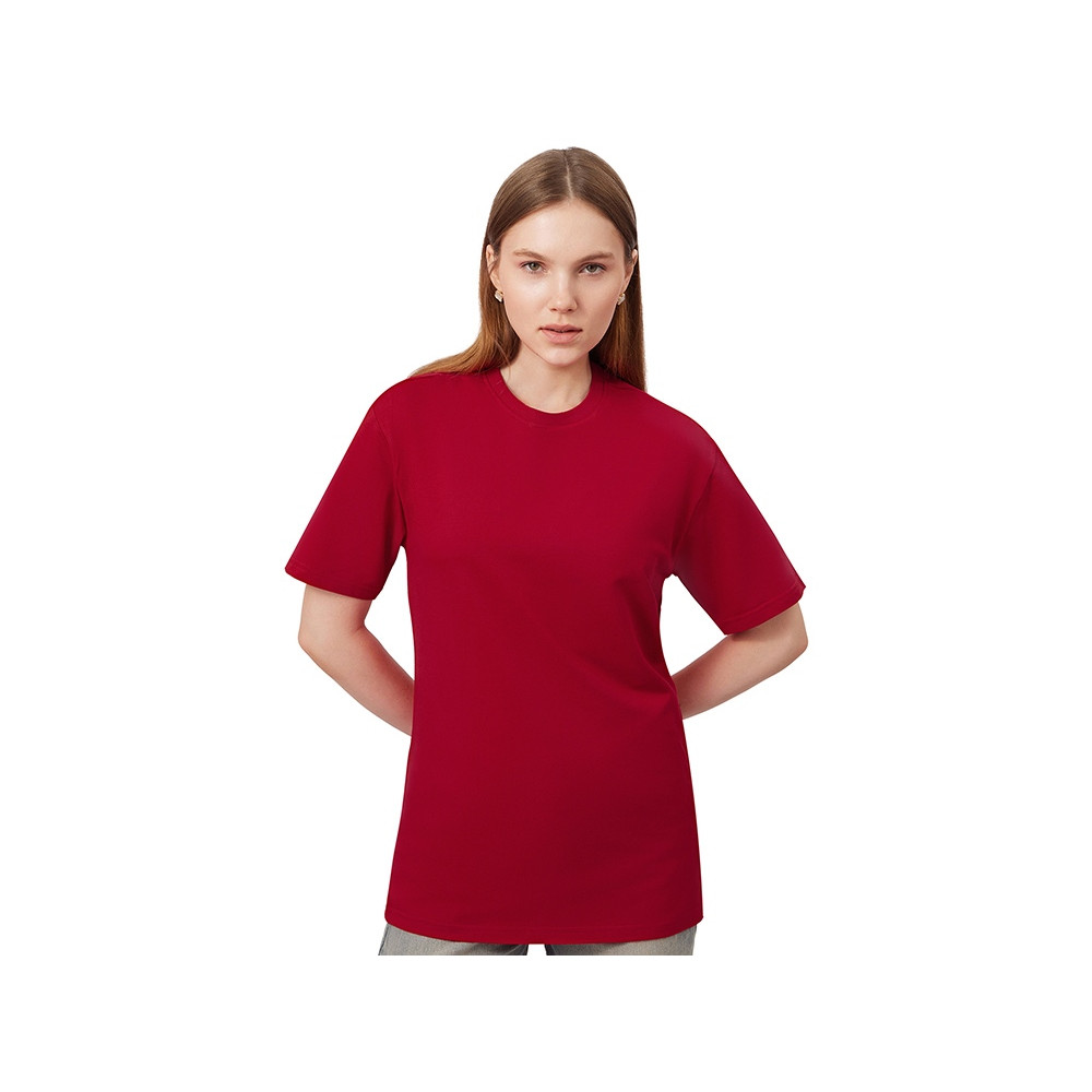 Футболка из френч терри Warsaw унисекс 220гр, красный