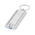 Брелок-фонарик Caspian, серебристый/серый