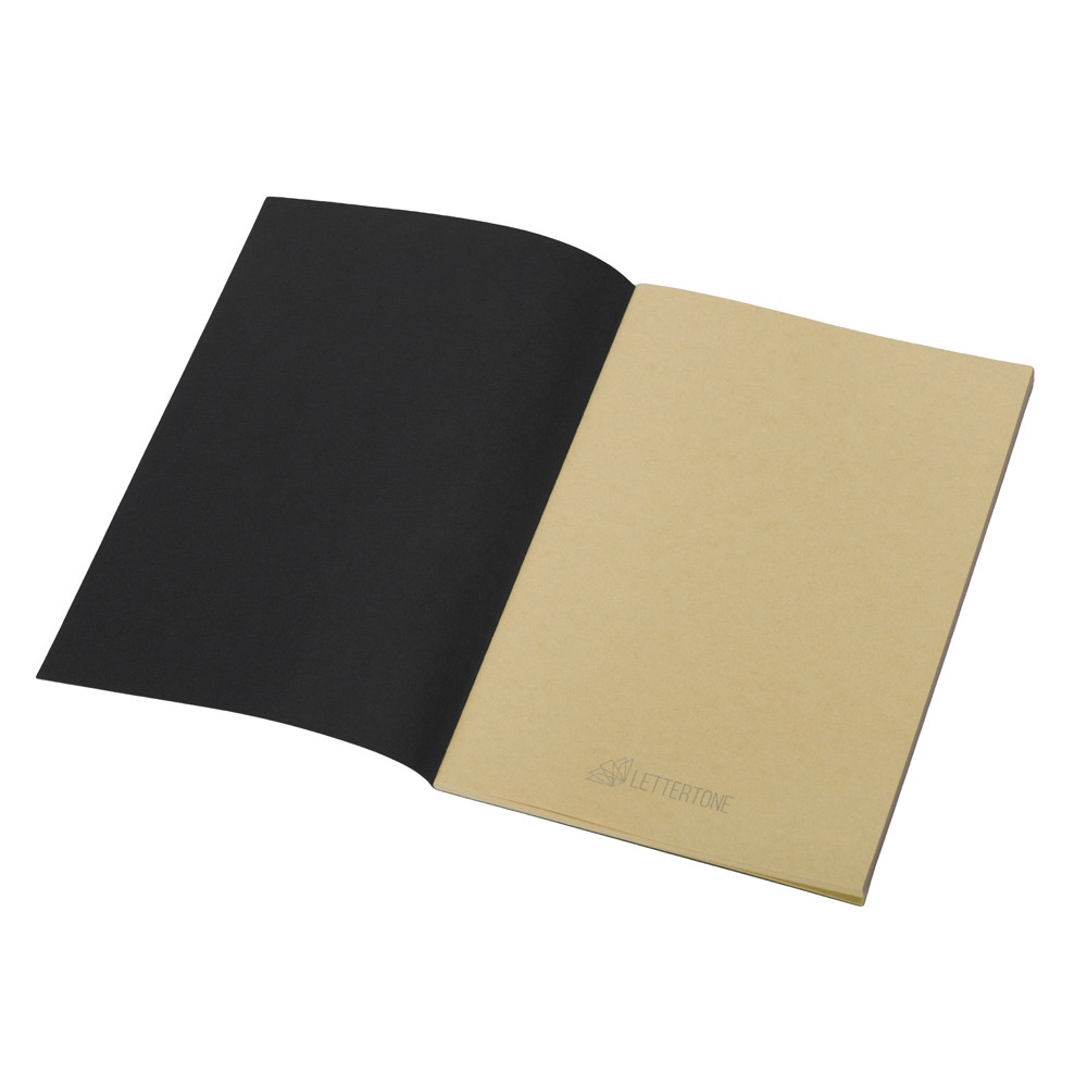 Блокнот Monet, гибкая обложка A5 из моющегося крафта, 32 листа, черный