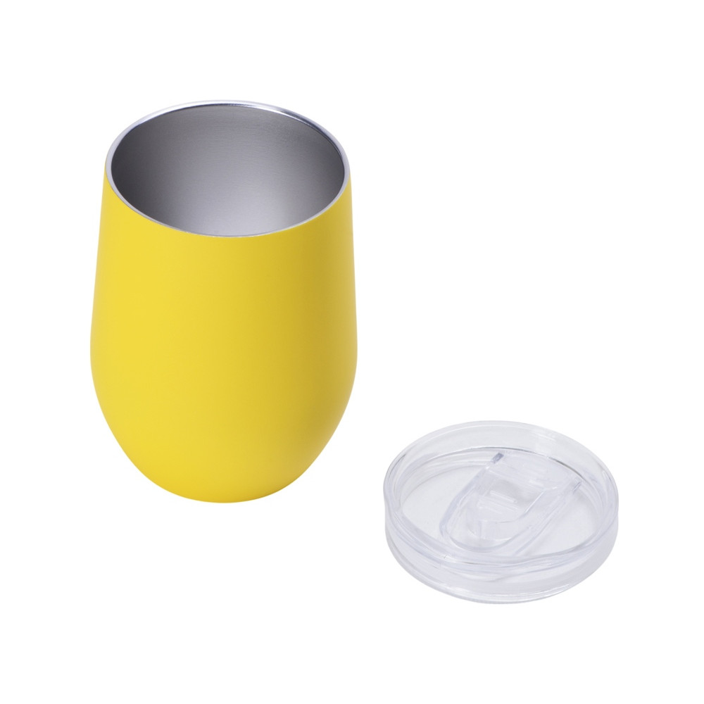 Термокружка Vacuum mug C1, soft touch, 370мл, желтый