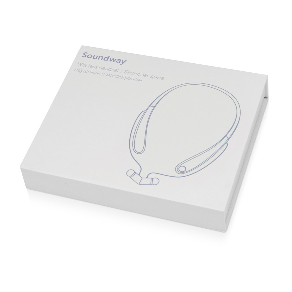 Беспроводные наушники с микрофоном Soundway, черный/красный