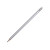 Шестигранный карандаш с ластиком Presto, серебряный