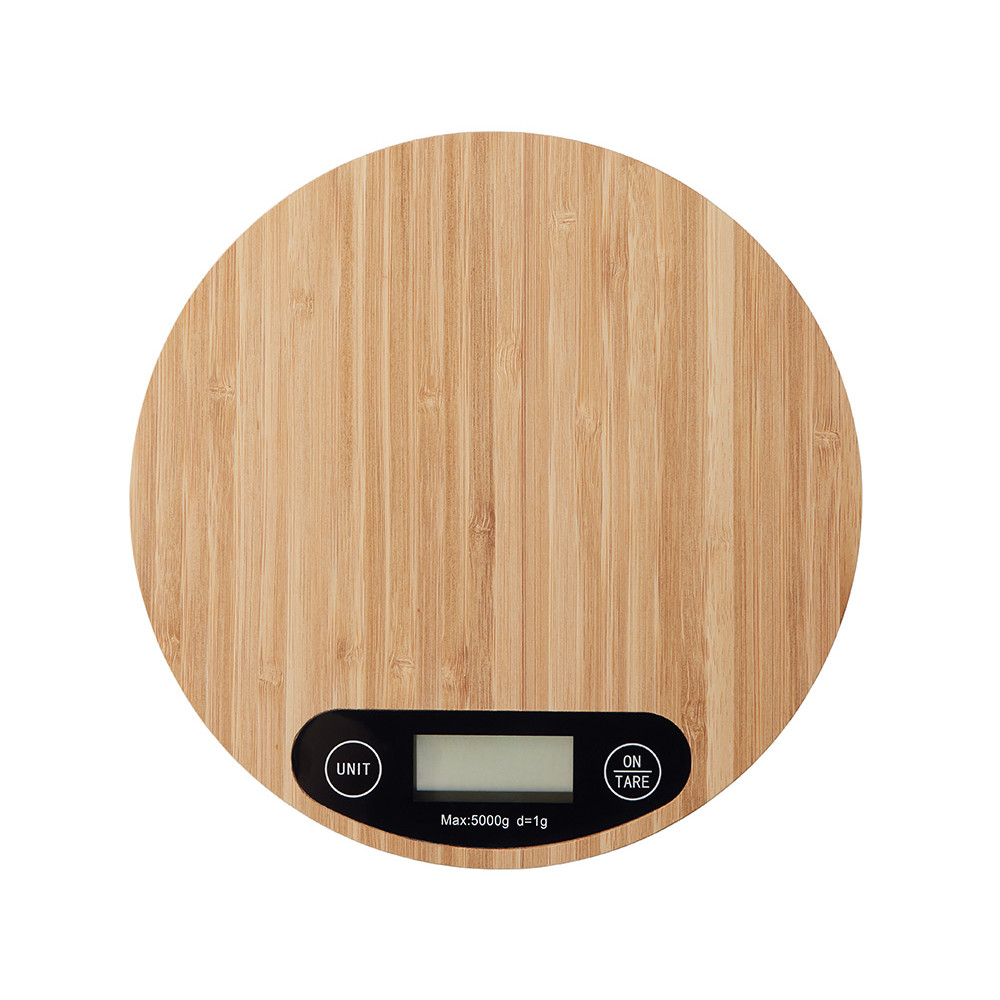 Бамбуковые кухонные весы Scale, натуральный