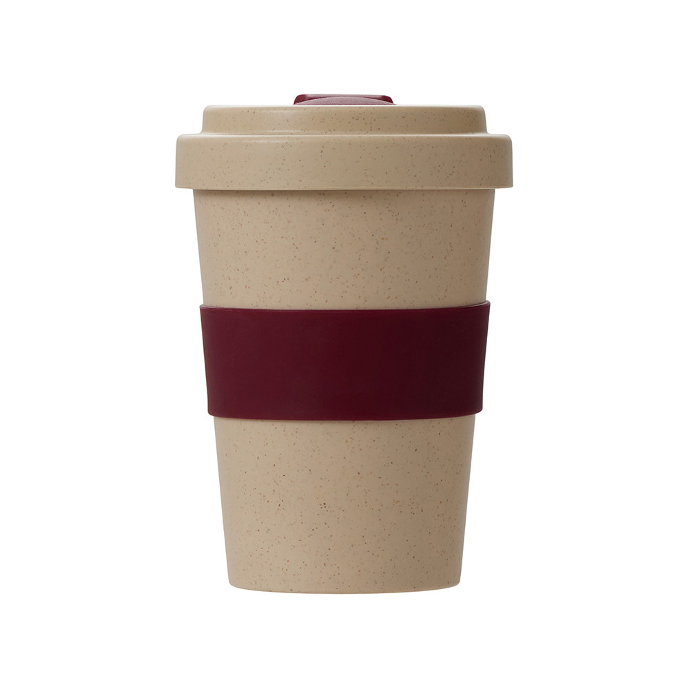 Стакан из пшеничного волокна Flava, burgundy