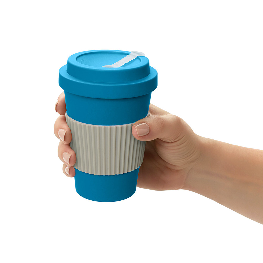 Термокружка Muffin из натуральных волокон, голубой