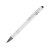 Ручка металлическая soft-touch шариковая со стилусом Sway, белый/серебристый