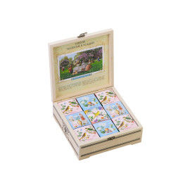 Подарочный набор c чаем Весенняя коллекция в деревянной шкатулке