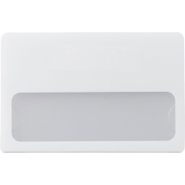 Бейдж с загибушкой(литой) 90х60мм, белый