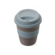 Стакан с силиконовой крышкой Cafe, серый
