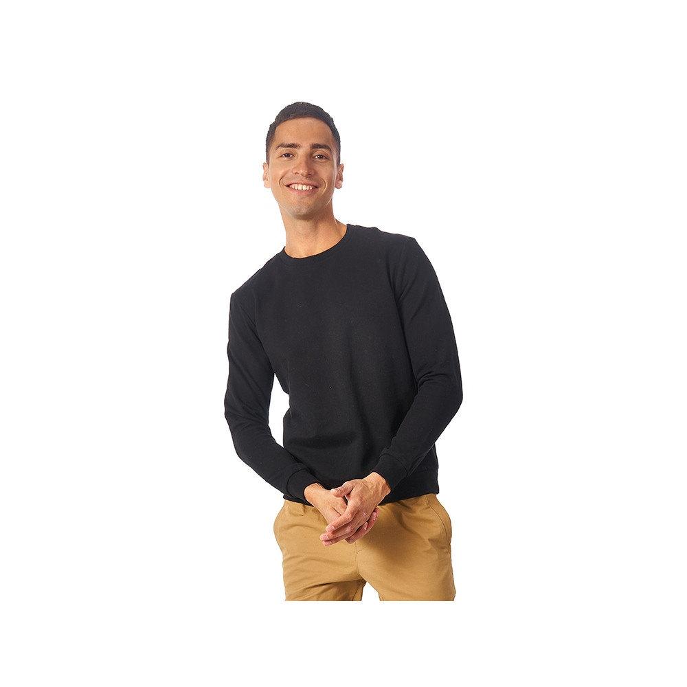 Свитшот Motion унисекс с начесом, черный