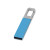 Флеш-карта USB 2.0 16 Gb с карабином Hook, голубой/серебристый Флеш-карта USB 2.0 16 Gb с карабином Hook, голубой/серебристый