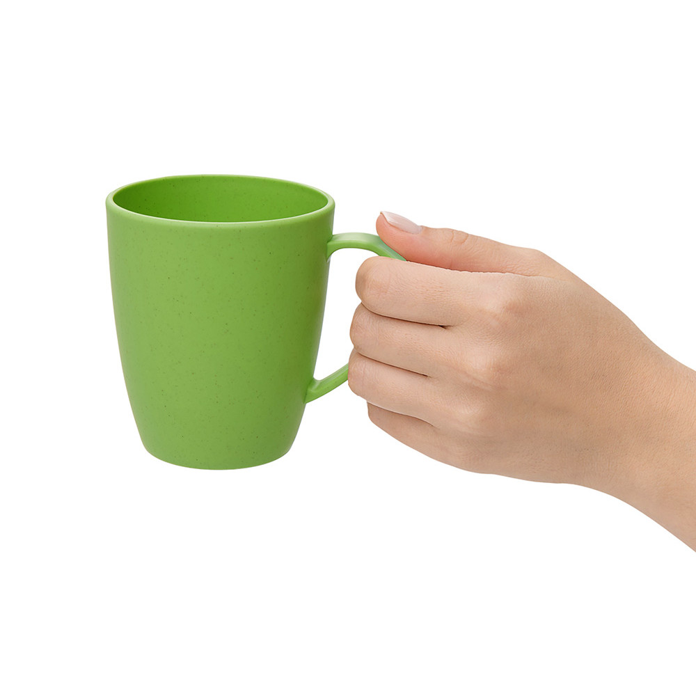 Кружка из пшеничного волокна Morning, 400 мл, зеленый, цвет зеленый