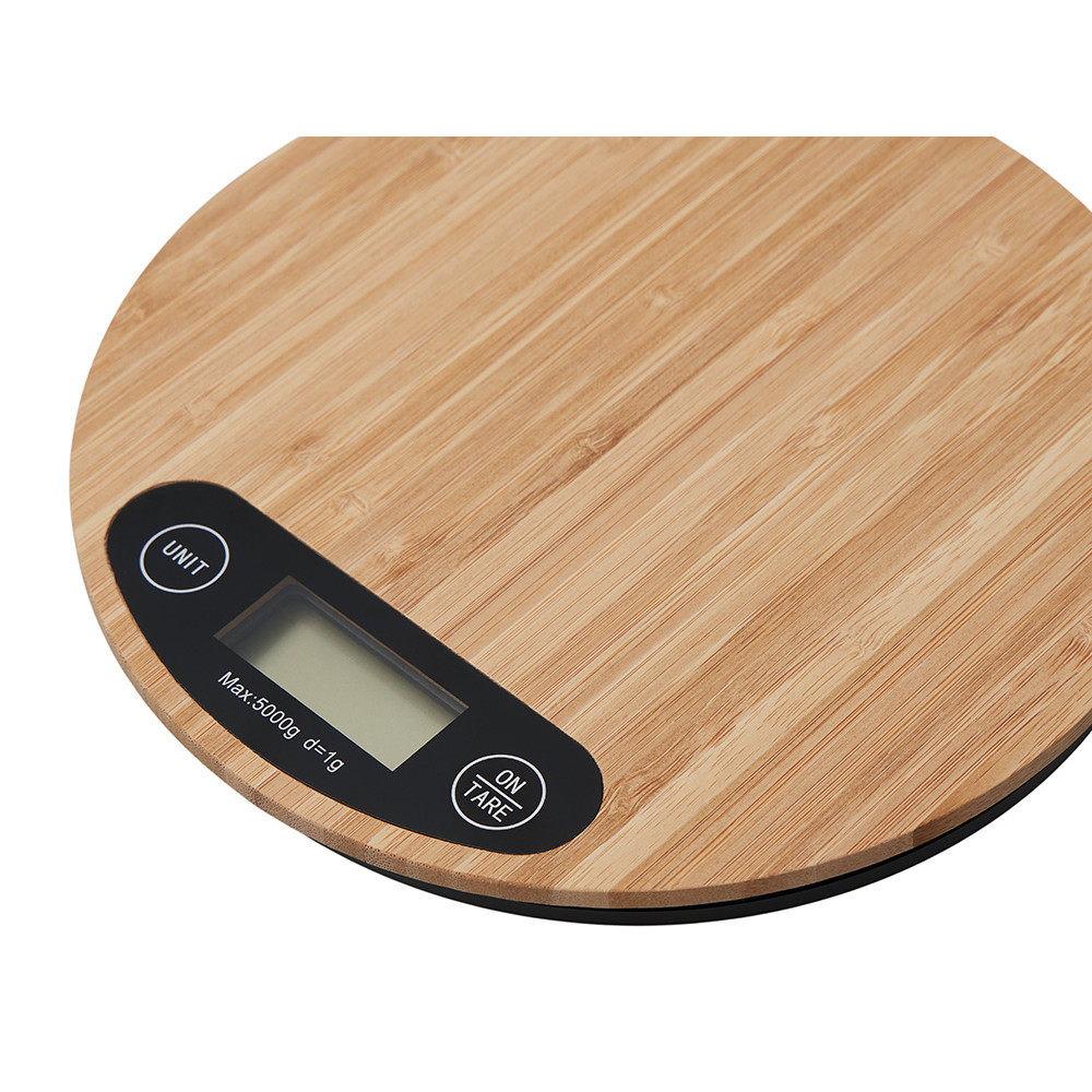 Бамбуковые кухонные весы Scale, натуральный