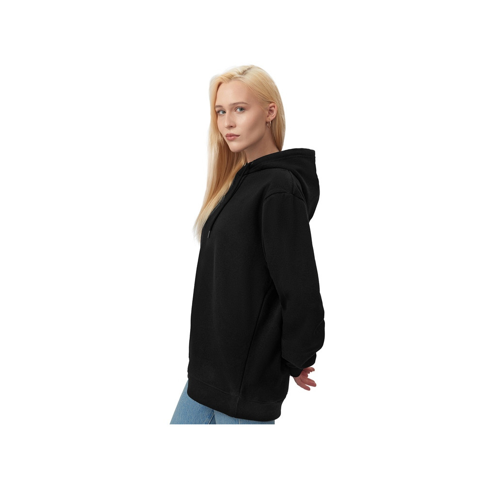 Толстовка с капюшоном оверсайз Lisbon унисекс, черный