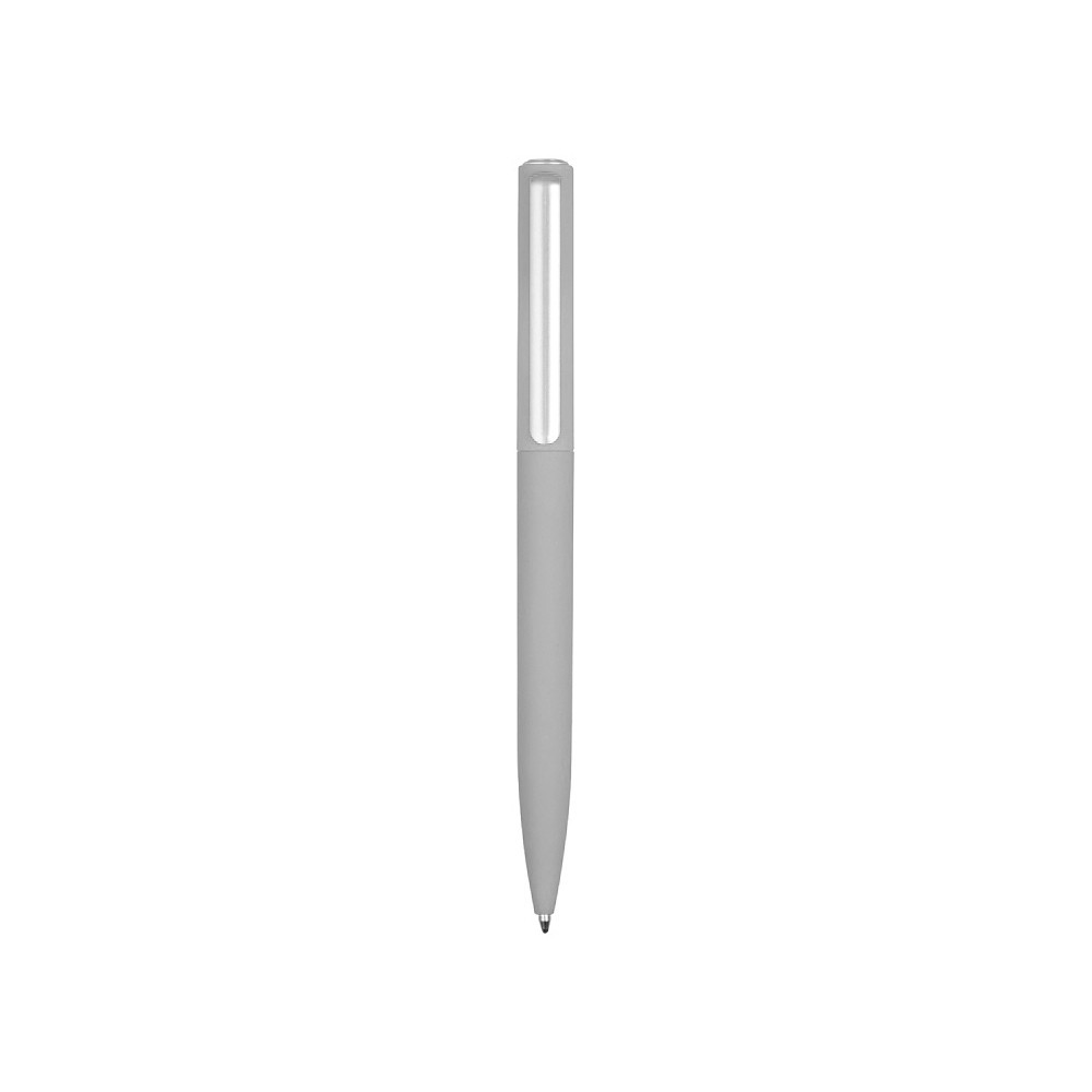 Ручка шариковая пластиковая Bon с покрытием soft touch, серый