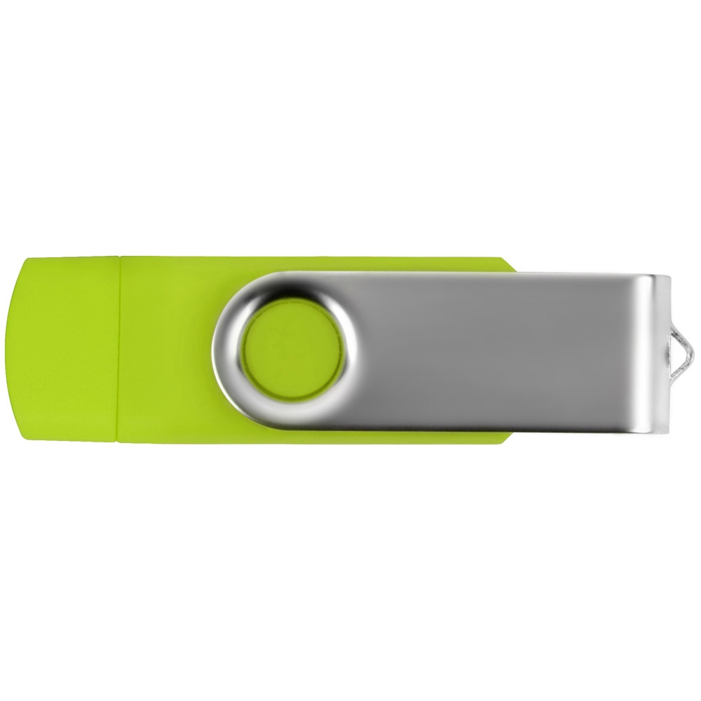 USB/micro USB-флешка 2.0 на 16 Гб Квебек OTG, зеленое яблоко