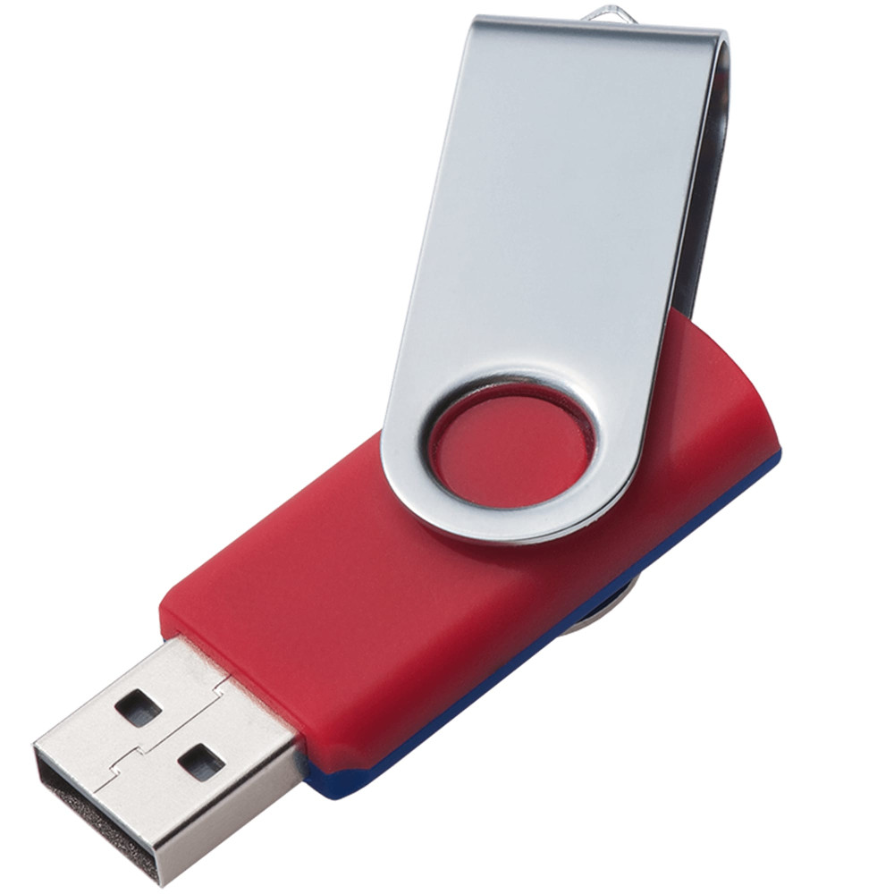 Флешка TWIST MIX, цвет Красный