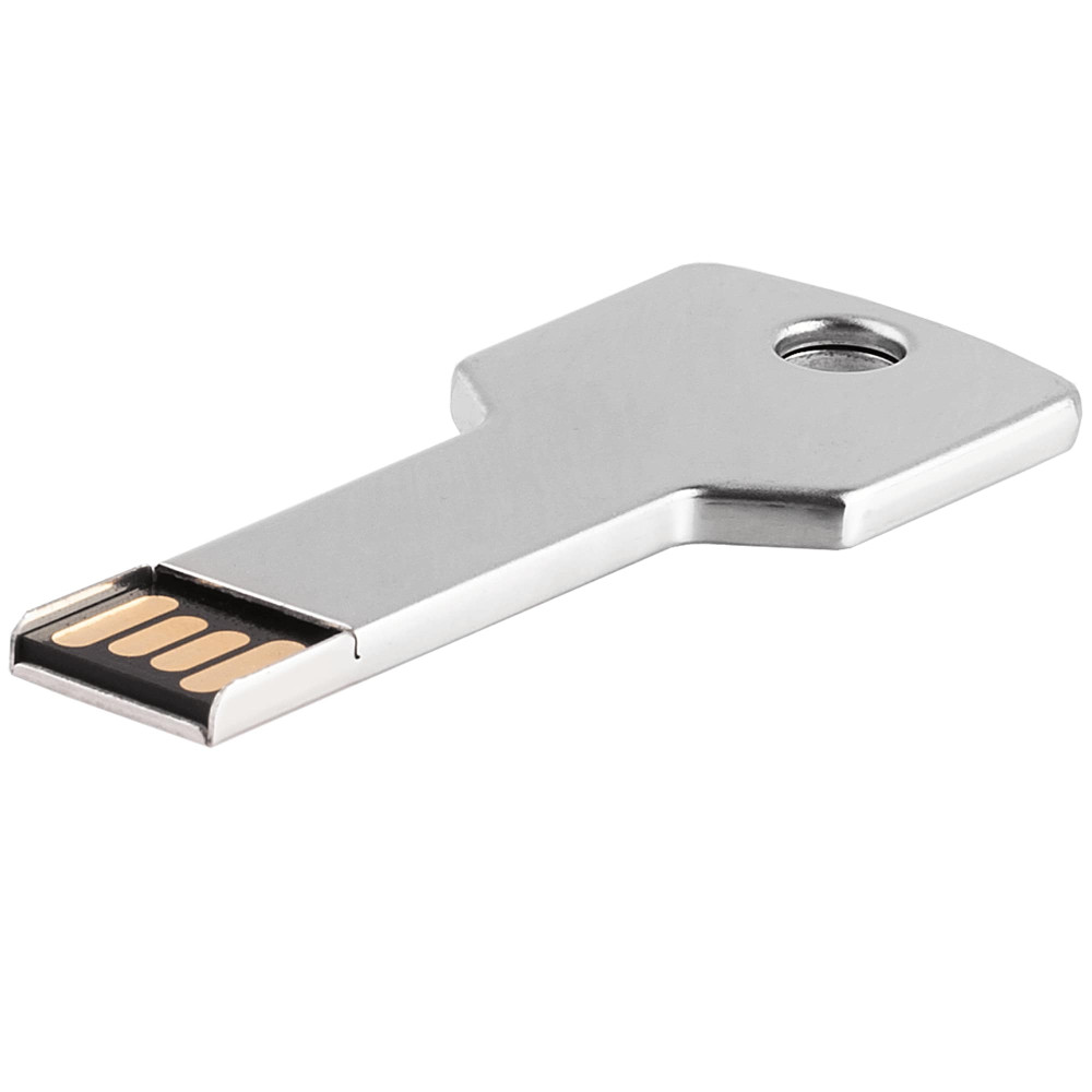 Флешка КЛЮЧ, цвет Серебристый