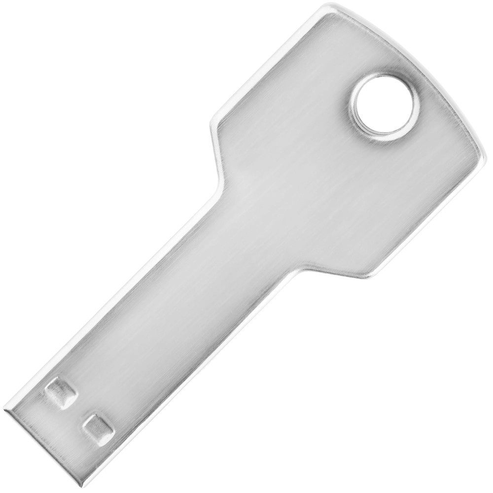 Флешка КЛЮЧ, цвет Серебристый