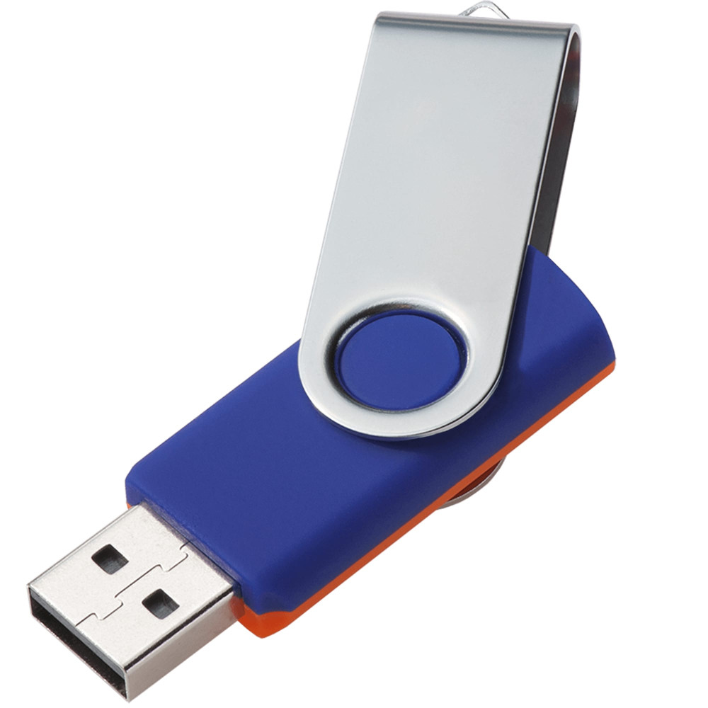 Флешка TWIST MIX, цвет Оранжевый