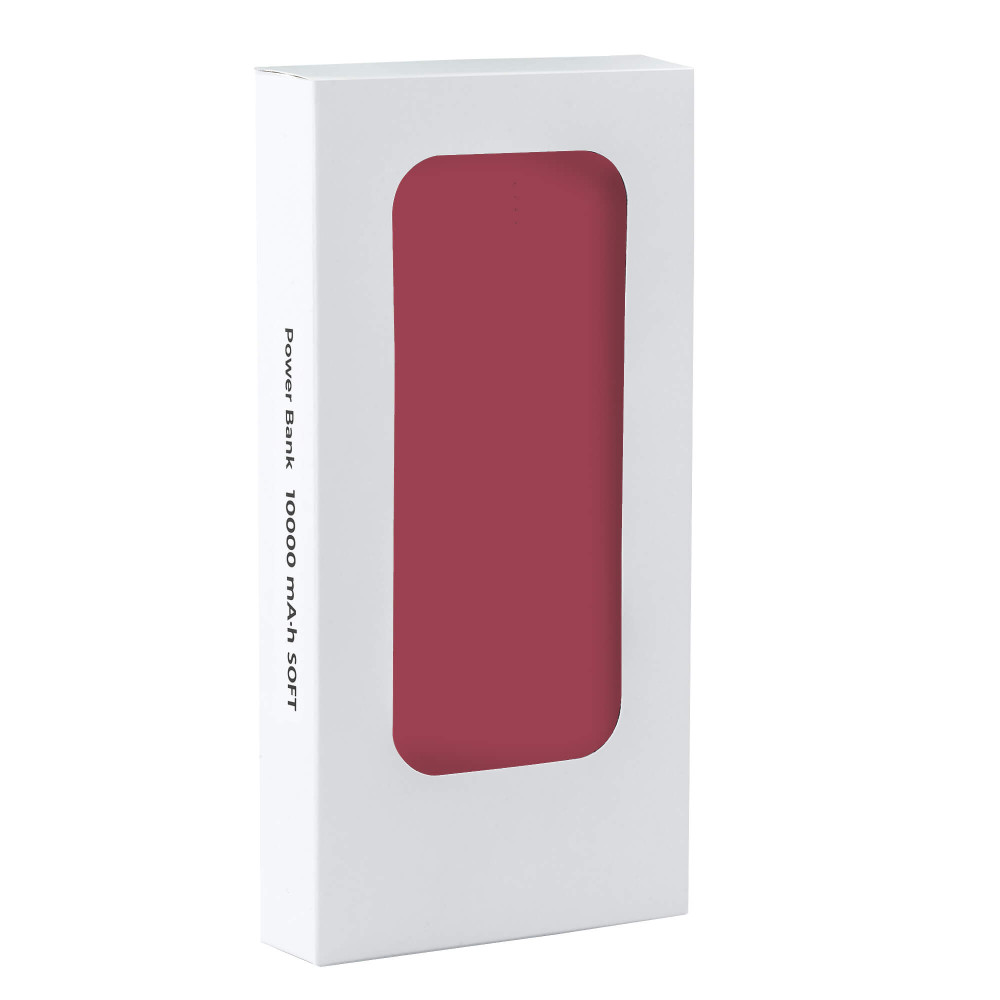 Внешний аккумулятор STARCO SOFT TYPE-C, 10000 мА·ч, цвет Красный