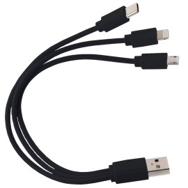 Кабель USB 3 в 1 (Micro, Type-C, Lightning)
