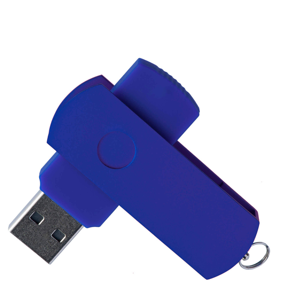 Флешка ELEGANCE COLOR, цвет Синий