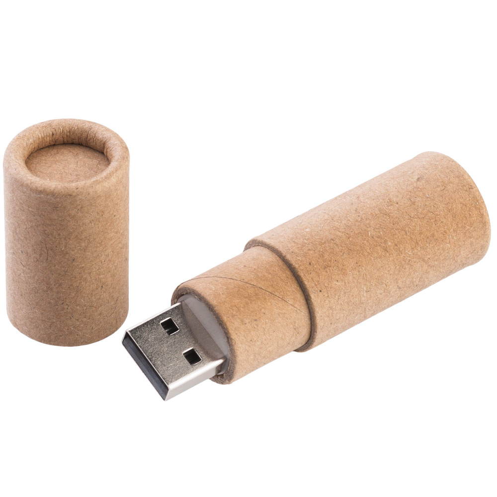 Флешка ТУБУС, цвет Натуральный