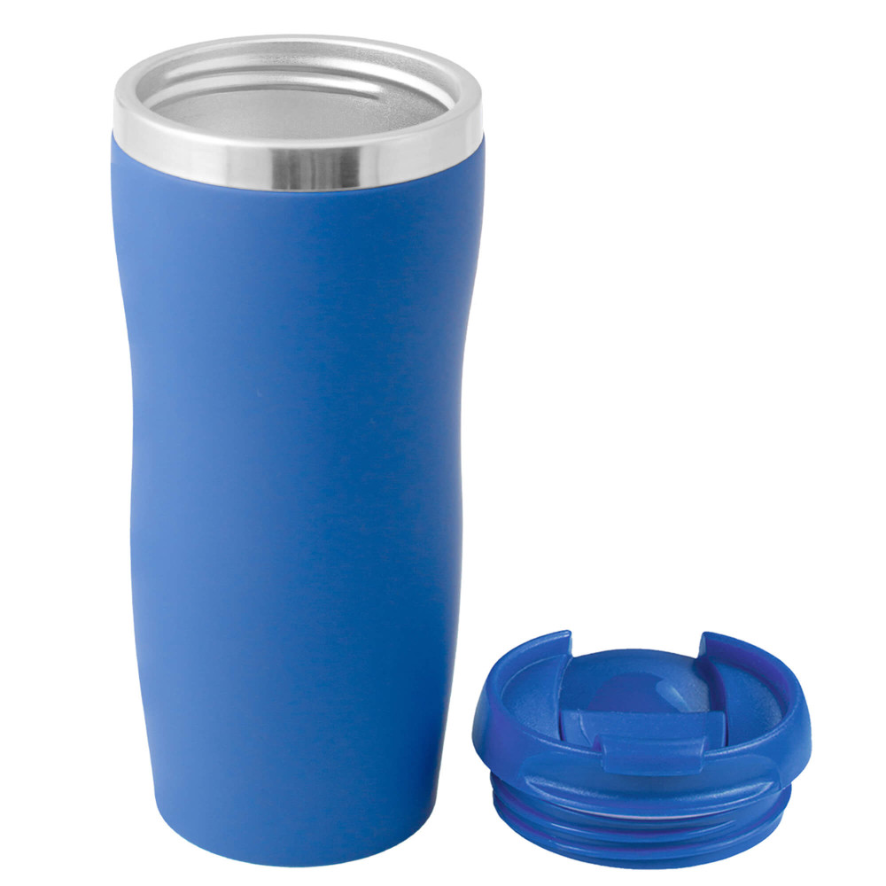 Термокружка SLIM SOFT COLOR 350мл., цвет Синий