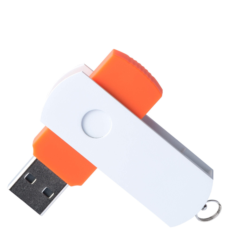 Флешка ELEGANCE COLOR, цвет Оранжевый