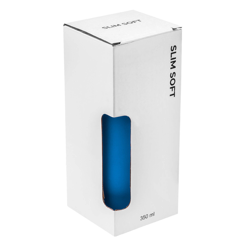Термокружка SLIM SOFT COLOR 350мл., цвет Синий